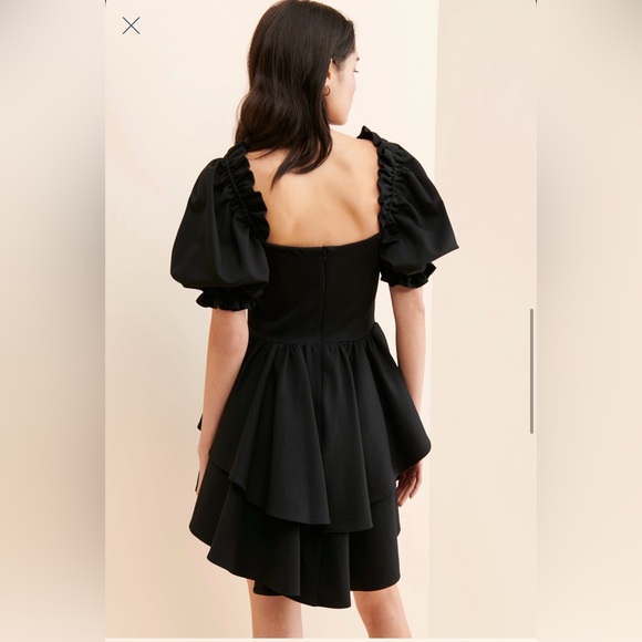 SELKIE Caviar Lace-Up Party Dress Black Womens S Mini - Picture 2 of 5